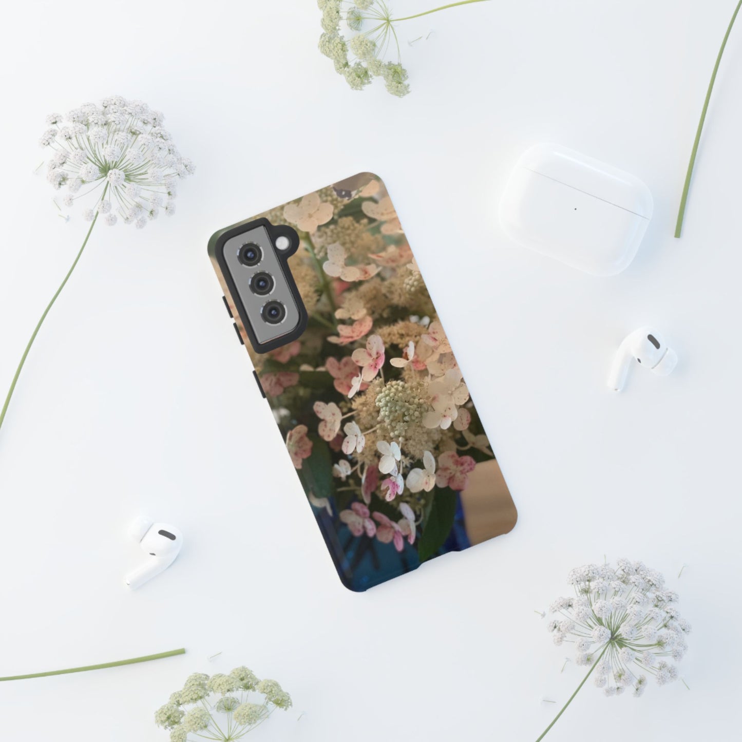 Phone Case Hydrangea Bloom Blue Vase Tough Cases