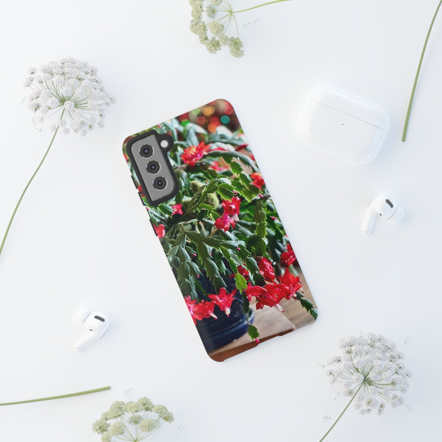 Phone Case - In Full Bloom Christmas Cactus Tough Cases