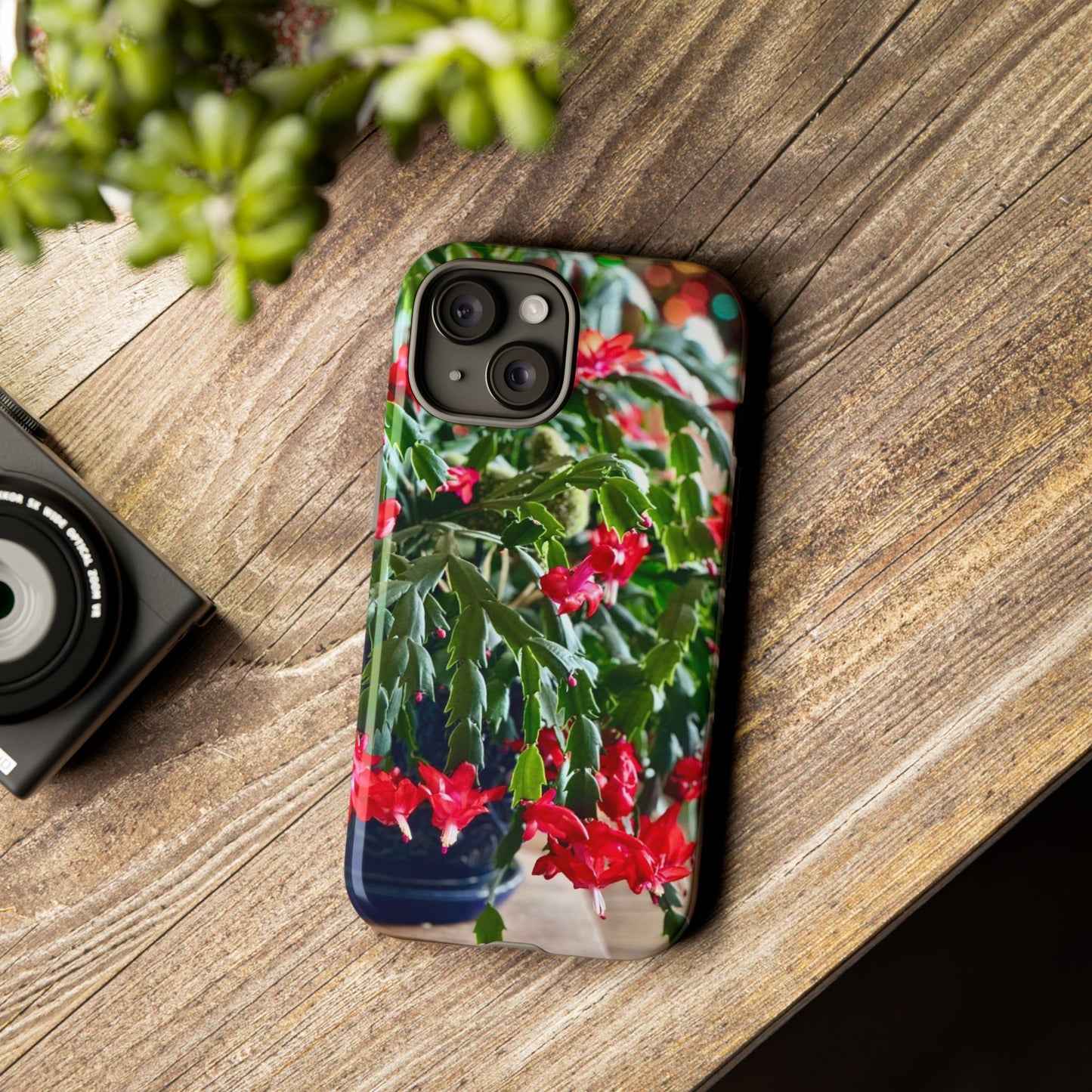 Phone Case - In Full Bloom Christmas Cactus Tough Cases