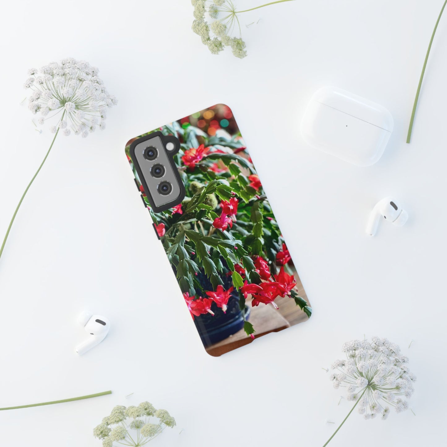 Phone Case - In Full Bloom Christmas Cactus Tough Cases