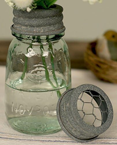 1/4 Pint Mason Jar Vase & Frog