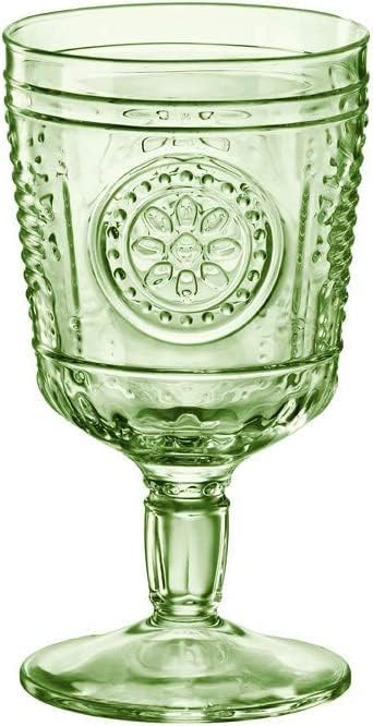 Romantic Green Stemware Glasses (6)