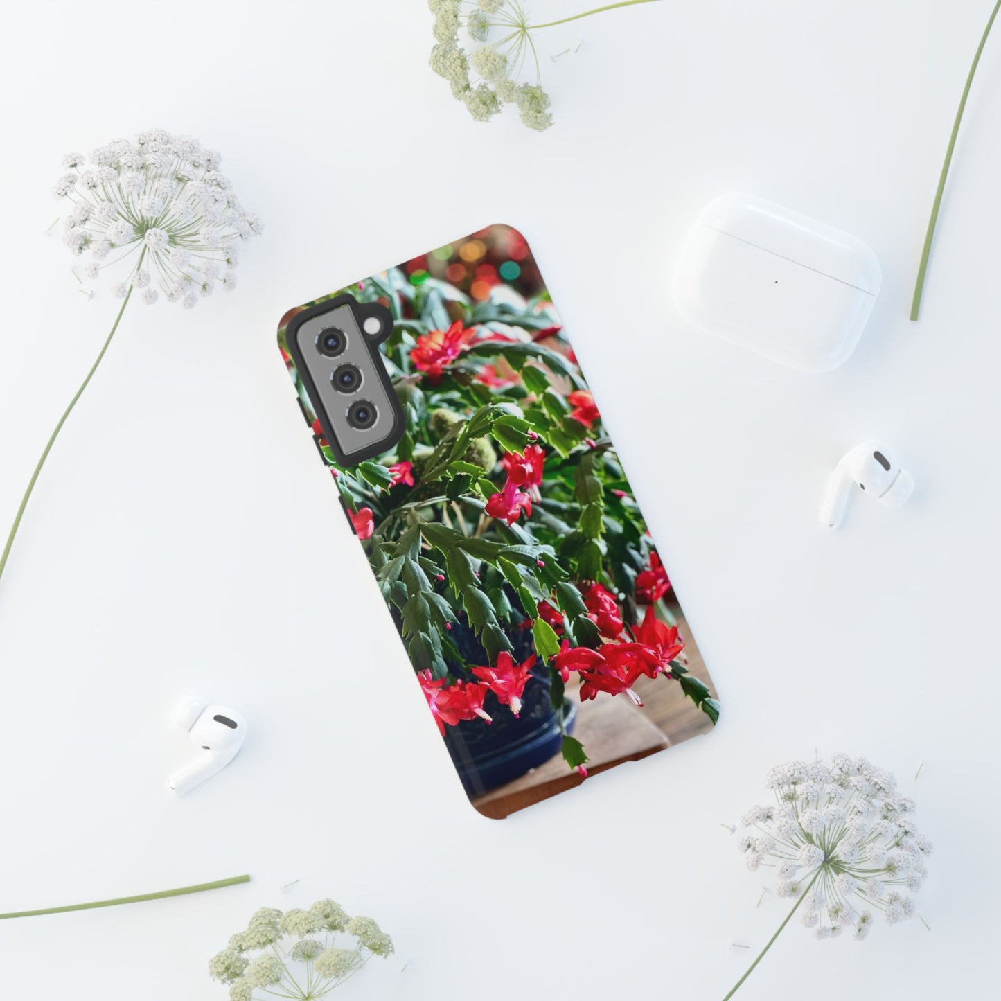 Phone Case - In Full Bloom Christmas Cactus Tough Cases