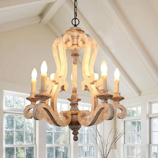 French Country Rustic Farmhouse Chandelier