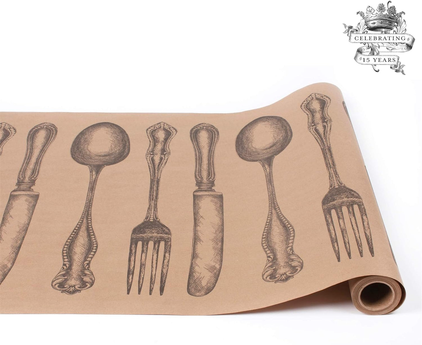 Kraft Paper Table Runner Cutlery