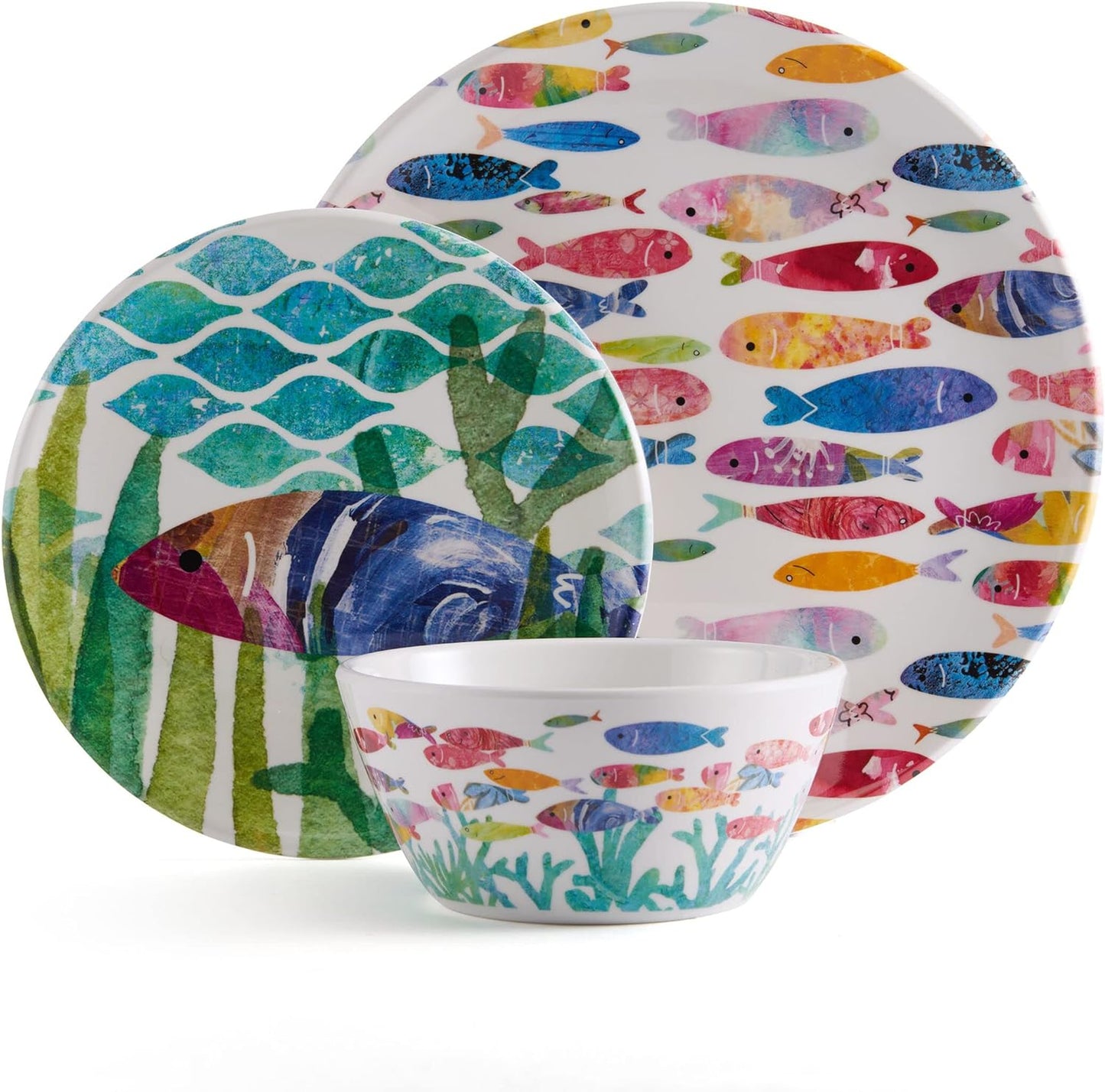 Fitz & Floyd - One Fish Two Fish Melamine Dishes