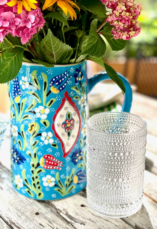 Hobnail Drinking Glass