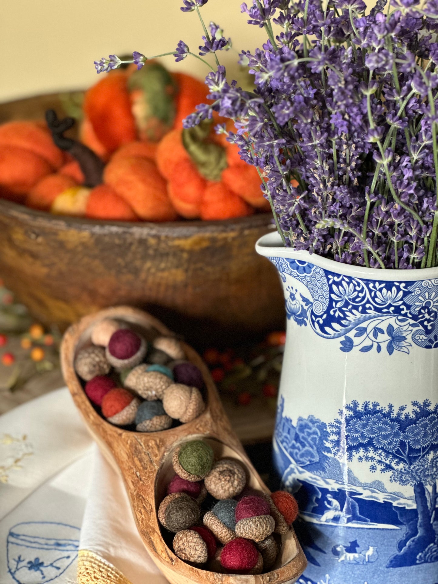 Felted Wool Acorns