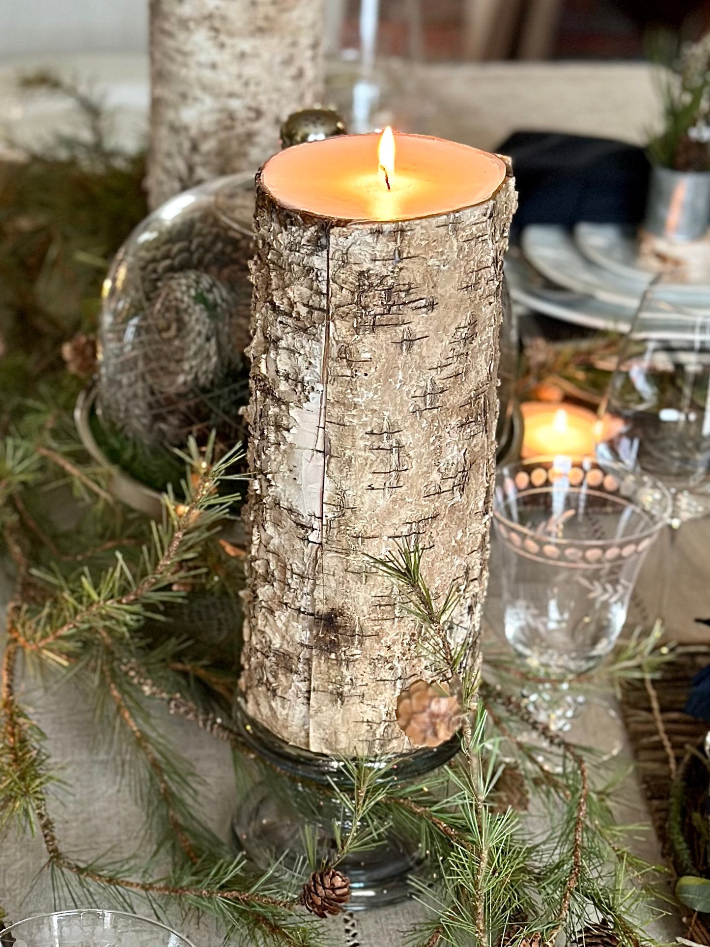 White Birch Bark Candles (Only Available in Collection)