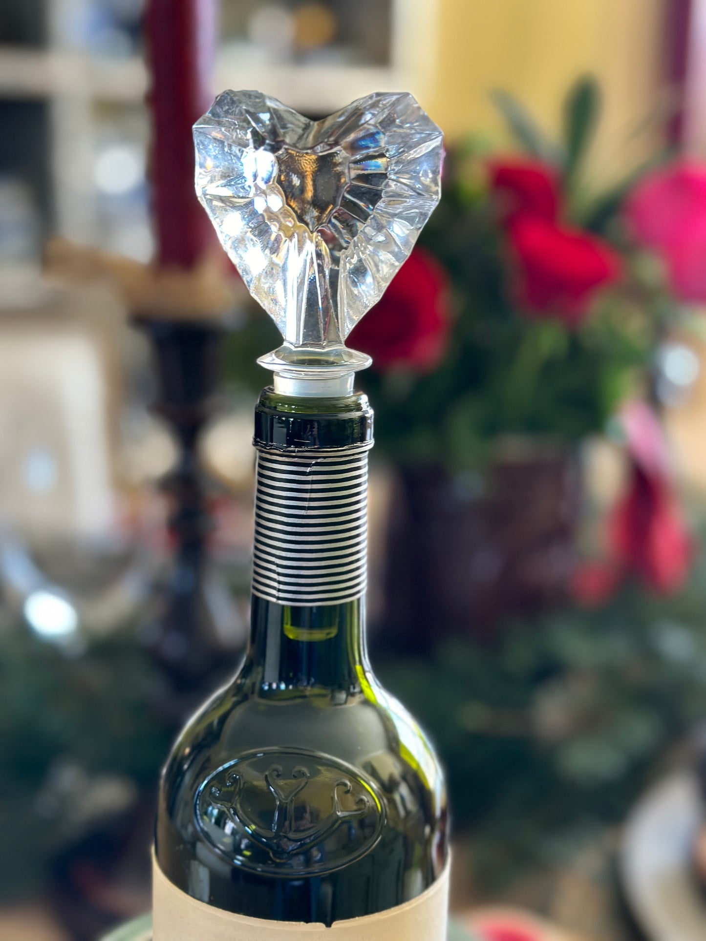 Mikasa Crystal Heart Wine Stopper