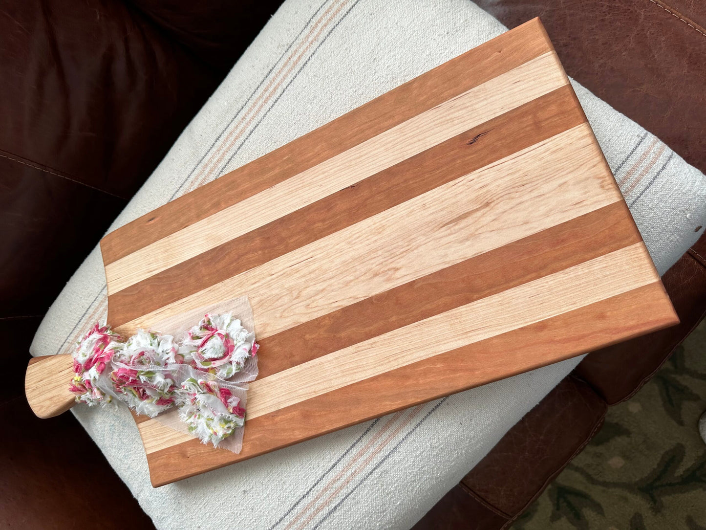 Handmade Maple & Cherry Cutting/Charcuterie Board