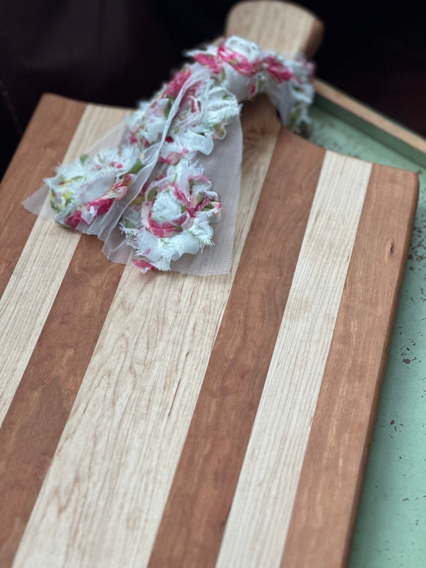 Handmade Maple & Cherry Cutting/Charcuterie Board