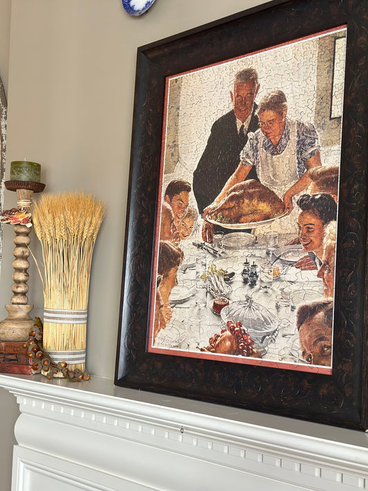 Thanksgiving Puzzle Norman Rockwell