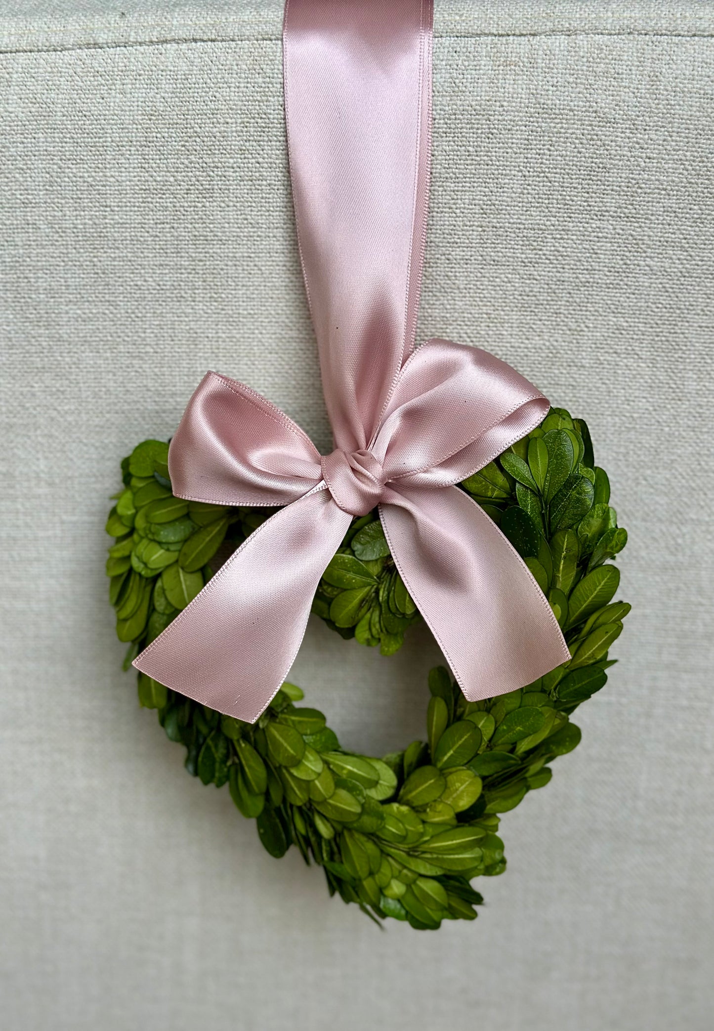 Preserved Boxwood 6" Heart Shaped Wreath