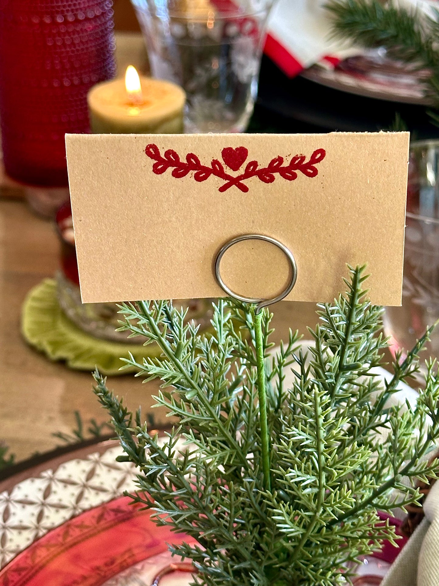 Branches & Heart Place Card