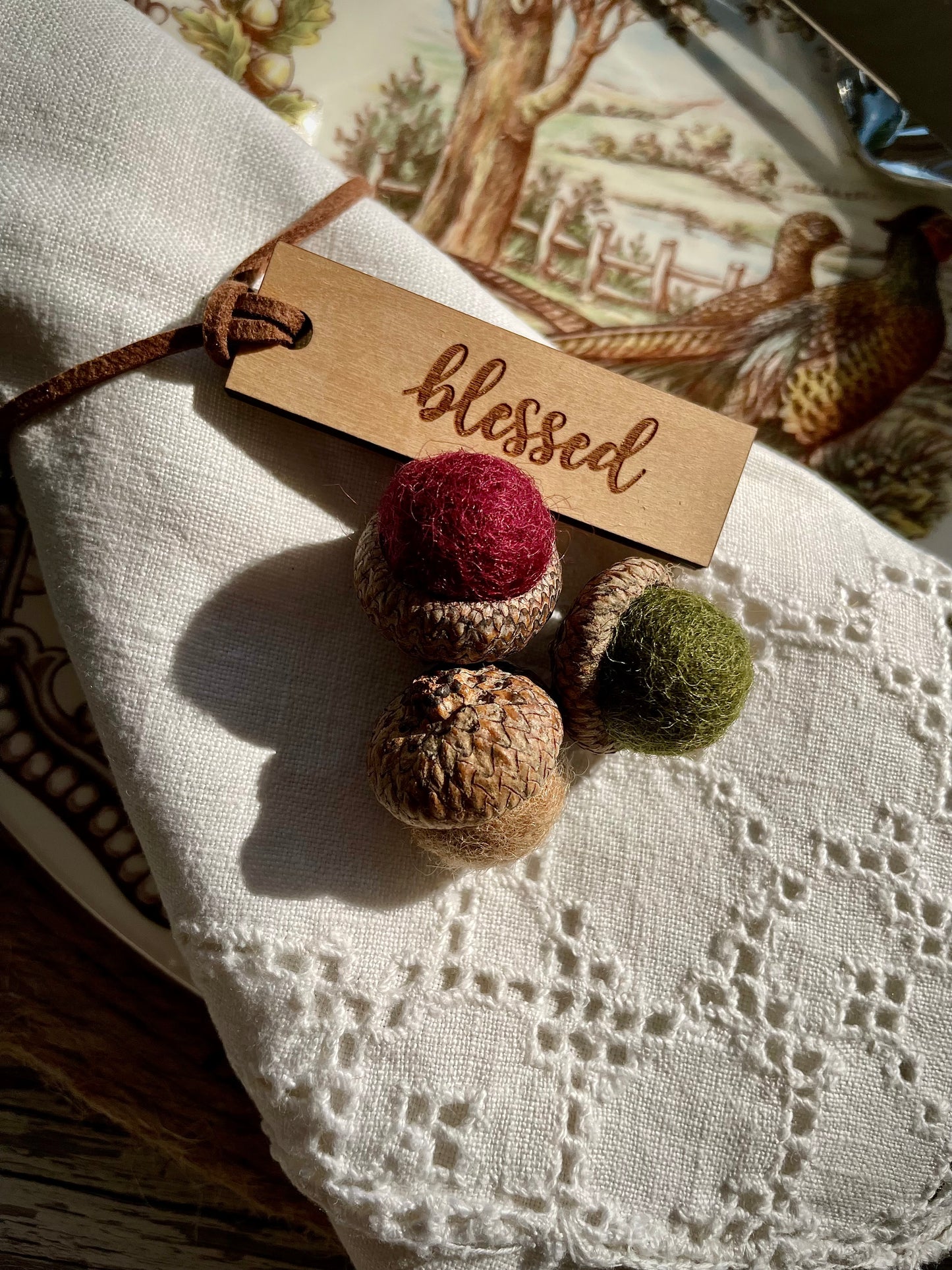 Felted Wool Acorns