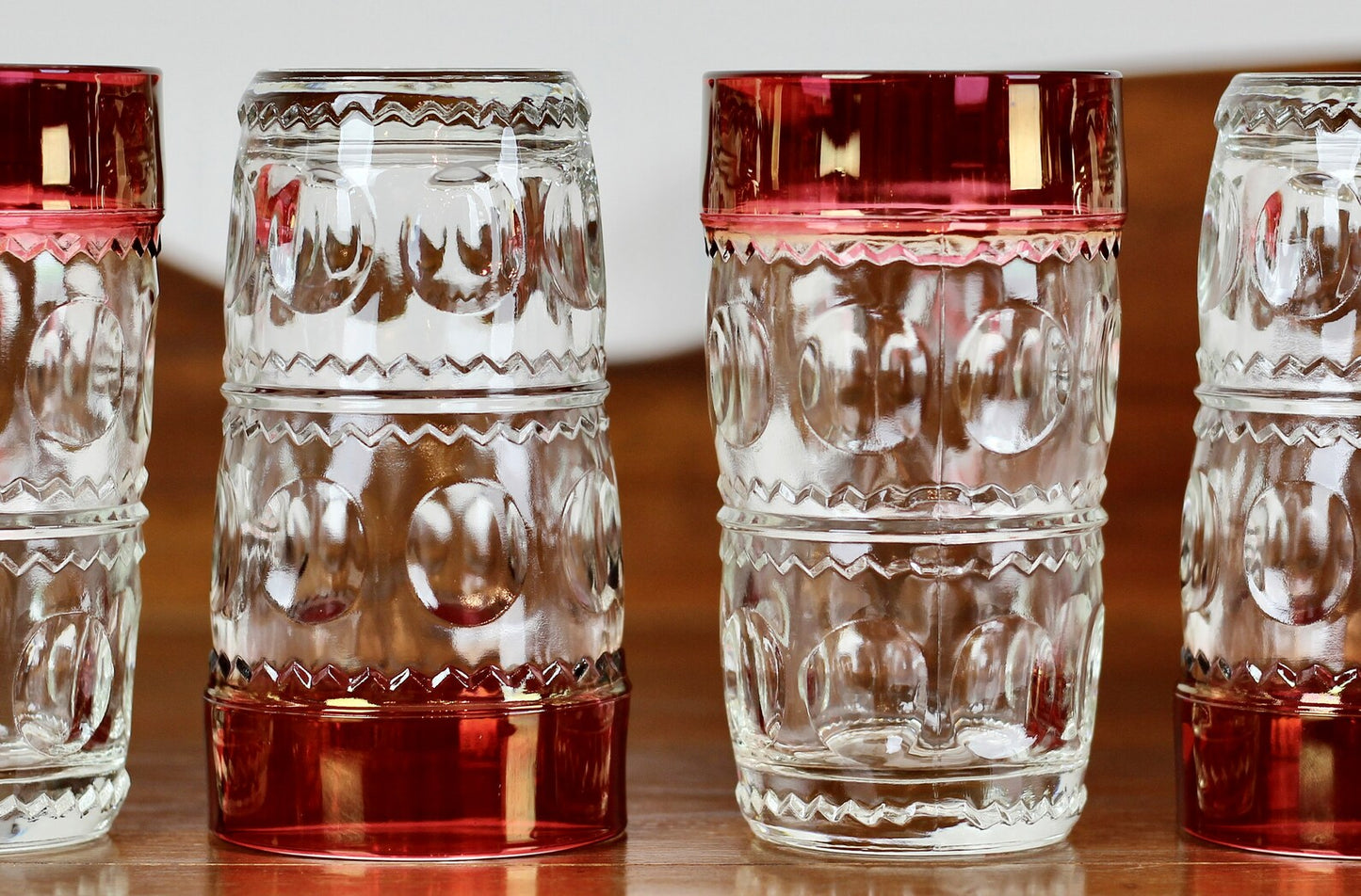 Kings Crown Ruby Water Glasses (2)