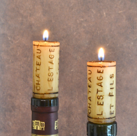 Wine Cork Candles