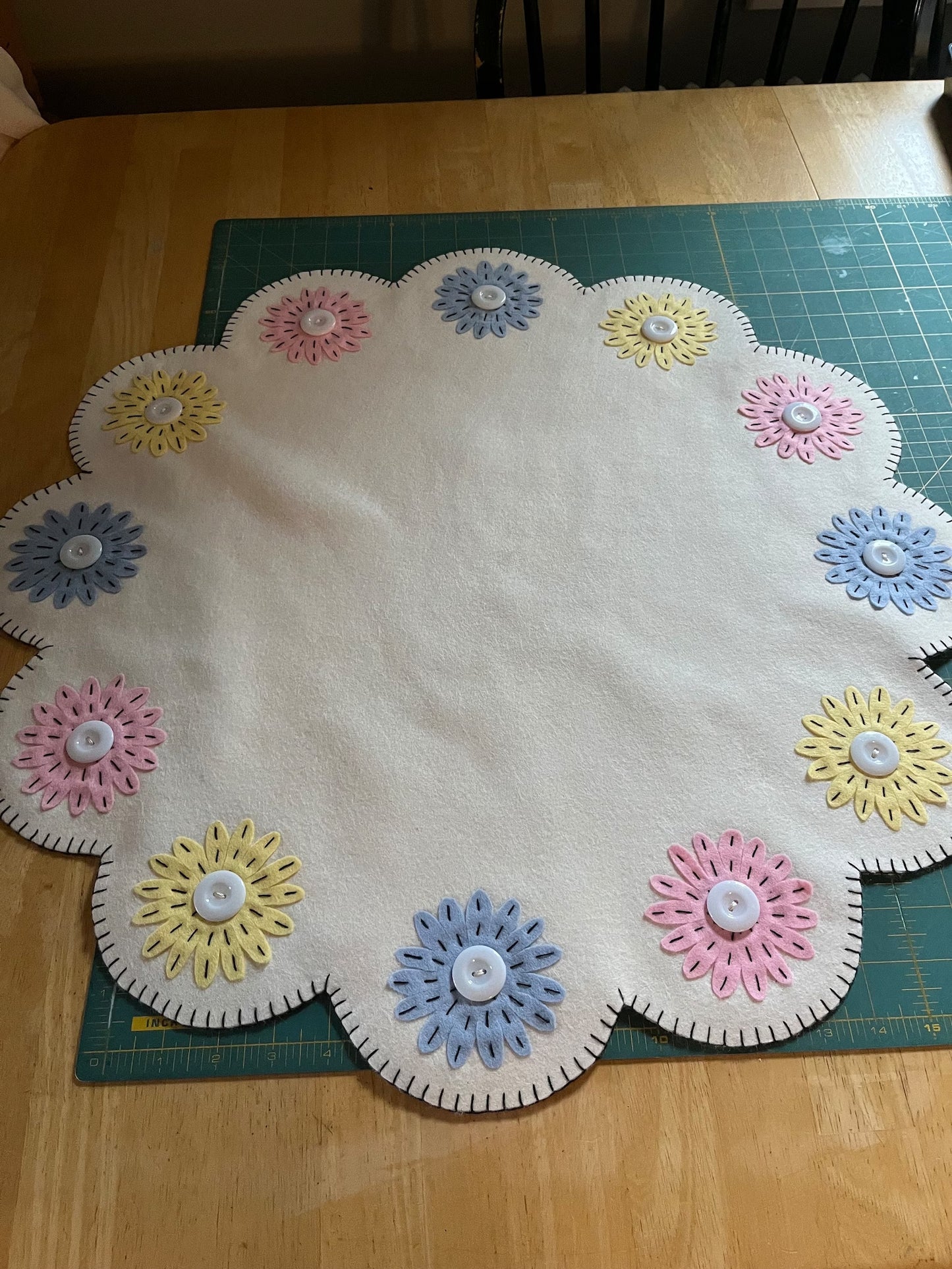 Flower Candle Mat